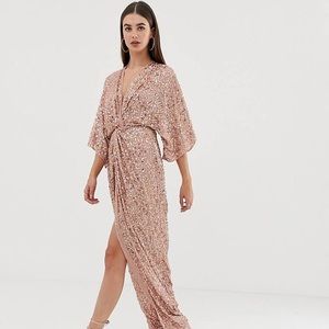 ASOS sequin maxi dress